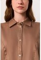 Camisa Manga Corta En Lino Para Mujer Faro Camisa Manga Corta En Lino Para Mujer Faro Tabaco M VÉLEZ de Vélez