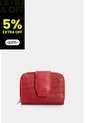Billetera Hiedra De Cuero Para Mujer Grabado Billetera Hiedra De Cuero Para Mujer Grabado Rojo VÉLEZ de Vélez