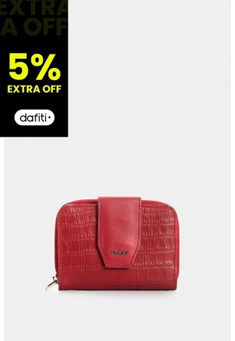 Billetera Hiedra De Cuero Para Mujer Grabado Billetera Hiedra De Cuero Para Mujer Grabado Rojo VÉLEZ Vélez