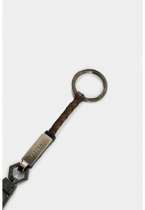 Llavero Volga De Cuero Para Hombre Trenzado Llavero Volga De Cuero Para Hombre Trenzado Cafe VÉLEZ