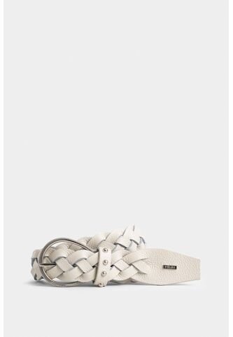 Cinturón Unifaz Papyris 2.0 De Cuero Para Mujer Trenzado Cinturón Unifaz Papyris 2.0 De Cuero Para Mujer Trenzado Blanco L VÉLEZ Vélez
