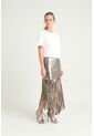 Falda Vice Foil De Cuero Folia Para Mujer Flecos Falda Vice Foil De Cuero Folia Para Mujer Flecos Plata 12 Vélez de Vélez