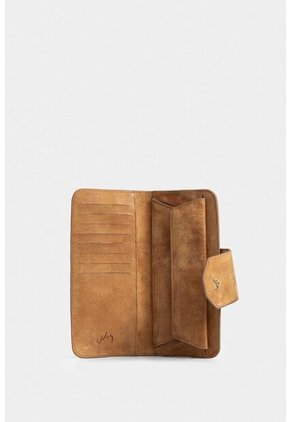 Billetera Porta Chequera Extravaganza De Cuero Para Mujer Chapeta Billetera Porta Chequera Extravaganza De Cuero Para Mujer Chapeta Miel Vélez