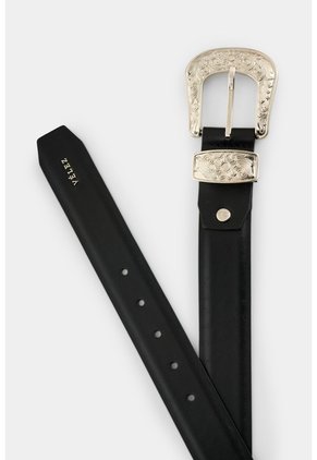Cinturón Unifaz En Cuero Para Mujer Abombado Cinturón Unifaz En Cuero Para Mujer Abombado Negro M VÉLEZ