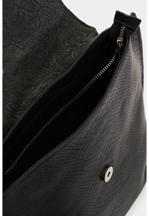 Morral De Cuero Grabado Para Mujer Cala Morral De Cuero Grabado Para Mujer Cala Negro VÉLEZ