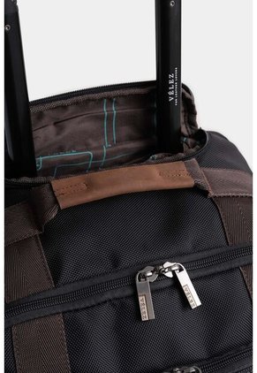 Morral Trolley Lona Por Cuero Para Hombre Acentos Morral Trolley Lona Por Cuero Para Hombre Acentos Negro VÉLEZ