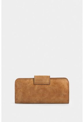 Billetera Porta Chequera Extravaganza De Cuero Para Mujer Chapeta Billetera Porta Chequera Extravaganza De Cuero Para Mujer Chapeta Miel Vélez