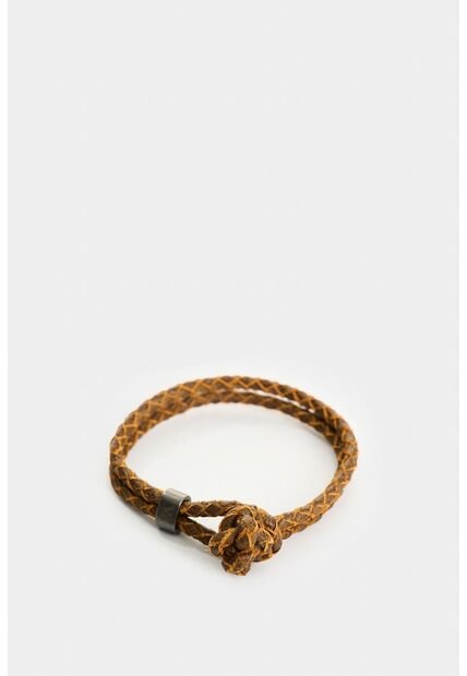 Manilla De Cuero Trenzado Para Hombre Tessa Manilla De Cuero Trenzado Para Hombre Tessa Miel VÉLEZ