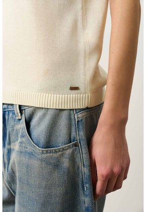 Top Tejido Amaru Para Mujer Top Tejido Amaru Para Mujer Crema L VÉLEZ
