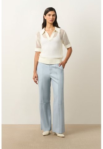 Polo Tejida Lascar Para Mujer Fit Holgado Polo Tejida Lascar Para Mujer Fit Holgado Crema XL VÉLEZ Vélez