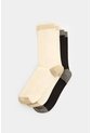 Calcetines Ica Midi Con Detalle En Lúrex Para Mujer Calcetines Ica Midi Con Detalle En Lúrex Para Mujer Crema XS VÉLEZ de Vélez