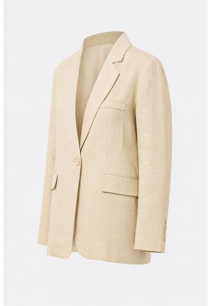 Blazer En Lino Para Mujer Bruma Blazer En Lino Para Mujer Bruma Arena XL VÉLEZ