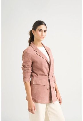 Blazer En Gamuza Ovina Para Mujer Zarzamora Blazer En Gamuza Ovina Para Mujer Zarzamora Mora L Vélez
