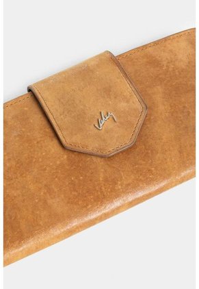 Billetera Porta Chequera Extravaganza De Cuero Para Mujer Chapeta Billetera Porta Chequera Extravaganza De Cuero Para Mujer Chapeta Miel Vélez