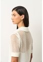 Polo Tejida Lascar Para Mujer Fit Holgado Polo Tejida Lascar Para Mujer Fit Holgado Crema XL VÉLEZ de Vélez