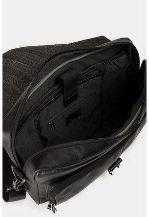 Maletín Portátil Ferrat De Cuero Para Hombre Doble Sistema De Cierre Maletín Portátil Ferrat De Cuero Para Hombre Doble Sistema De Cierre Negro VÉLEZ