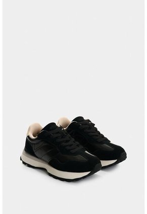 Tenis Sahara De Cuero Para Mujer Detalle Folia Tenis Sahara De Cuero Para Mujer Detalle Folia Negro 35 VÉLEZ