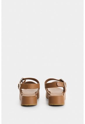 Sandalia Plataforma Maia De Cuero Para Mujer Hexágono Sandalia Plataforma Maia De Cuero Para Mujer Hexágono Miel 37 VÉLEZ