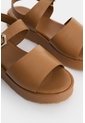 Sandalia Plataforma Maia De Cuero Para Mujer Hexágono Sandalia Plataforma Maia De Cuero Para Mujer Hexágono Miel 37 VÉLEZ de Vélez