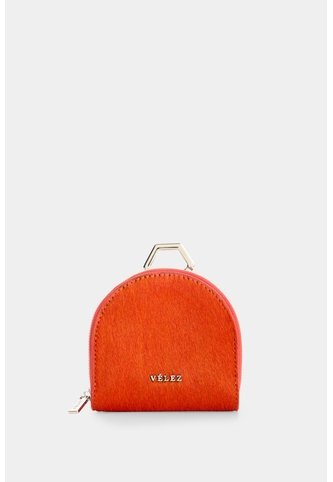 Monedero En Cuero Pelo Para Mujer Florence 2.0 Monedero En Cuero Pelo Para Mujer Florence 2.0 Naranja VÉLEZ Vélez
