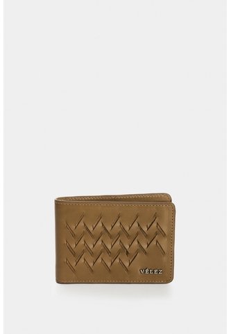 Billetera En Cuero Tejido Para Hombre Jalisco Billetera En Cuero Tejido Para Hombre Jalisco Tabaco VÉLEZ Vélez