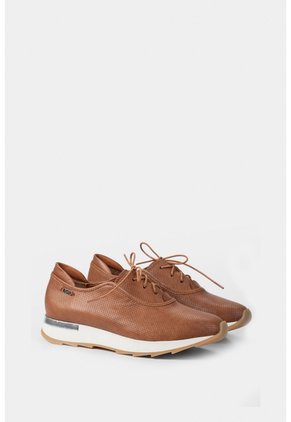 Zapatos Cordón De Cuero Para Mujer Suela Deportiva Zapatos Cordón De Cuero Para Mujer Suela Deportiva Miel 36 VÉLEZ