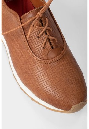 Zapatos Cordón De Cuero Para Mujer Suela Deportiva Zapatos Cordón De Cuero Para Mujer Suela Deportiva Miel 36 VÉLEZ