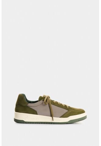 Tenis De Cuero Y Textil Para Hombre Gael Tenis De Cuero Y Textil Para Hombre Gael Verde Oliva 42 VÉLEZ Vélez