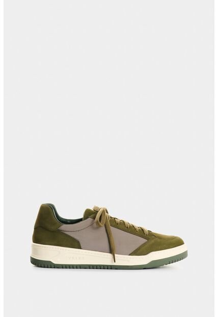Tenis De Cuero Y Textil Para Hombre Gael Tenis De Cuero Y Textil Para Hombre Gael Verde Oliva 42 VÉLEZ