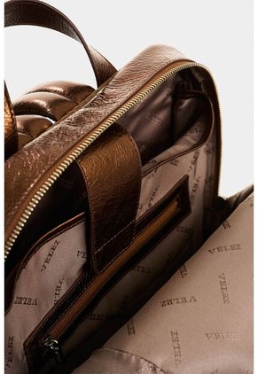 Morral De Cuero Folia Para Mujer Georgia Morral De Cuero Folia Para Mujer Georgia Bronce VÉLEZ