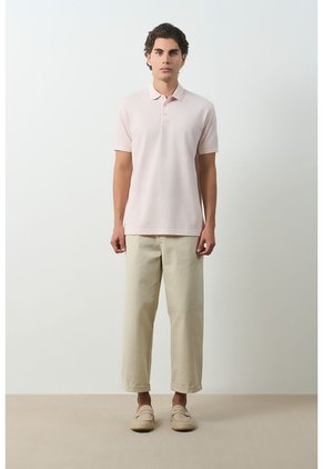 Polo Lucca Manga Corta Para Hombre Texturizada Polo Lucca Manga Corta Para Hombre Texturizada Rosado S VÉLEZ