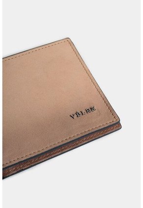 Billetera Halo Spring De Cuero Para Hombre Contrastes Billetera Halo Spring De Cuero Para Hombre Contrastes Arena Vélez