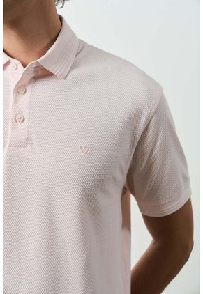 Polo Lucca Manga Corta Para Hombre Texturizada Polo Lucca Manga Corta Para Hombre Texturizada Rosado S VÉLEZ