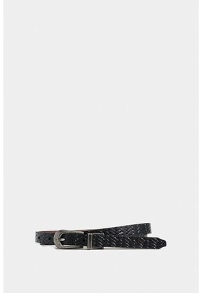 Cinturón Doble Faz Vega De Cuero Para Mujer Puntera Hexagonal Cinturón Doble Faz Vega De Cuero Para Mujer Puntera Hexagonal Negro M VÉLEZ