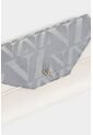 Billetera Porta Chequera Damasco De Cuero Y Lona Para Mujer Monogram Billetera Porta Chequera Damasco De Cuero Y Lona Para Mujer Monogram Gris Vélez de Vélez