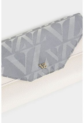Billetera Porta Chequera Damasco De Cuero Y Lona Para Mujer Monogram Billetera Porta Chequera Damasco De Cuero Y Lona Para Mujer Monogram Gris Vélez