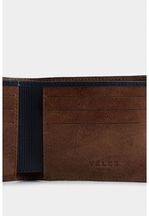 Billetera Halo Spring De Cuero Para Hombre Contrastes Billetera Halo Spring De Cuero Para Hombre Contrastes Arena Vélez