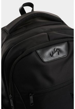 Morral En Lona Para Hombre Ledger Morral En Lona Para Hombre Ledger Negro VÉLEZ