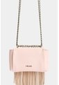 Bandolera Mini Lili De Cuero Con Flecos Y Taches Para Mujer Bandolera Mini Lili De Cuero Con Flecos Y Taches Para Mujer Rosado VÉLEZ de Vélez