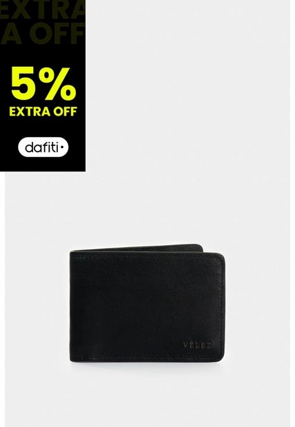 Billetera Oasis De Cuero Para Hombre Detalle Contraste Billetera Oasis De Cuero Para Hombre Detalle Contraste Negro VÉLEZ