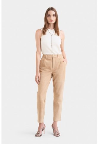 Pantalón Baggy En Gamuza Para Mujer Fit Holgado Pantalón Baggy En Gamuza Para Mujer Fit Holgado Kaky 05 VÉLEZ Vélez