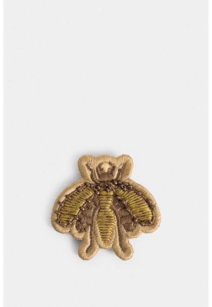Pin Abeja Bordado Para Mujer Sobre Textil Pin Abeja Bordado Para Mujer Sobre Textil Dorado Vélez