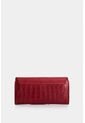Porta Chequera Extravaganza De Cuero Para Mujer Grabado Porta Chequera Extravaganza De Cuero Para Mujer Grabado Rojo VÉLEZ de Vélez