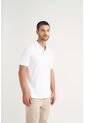 Polo Para Hombre Semi Fit Detalle Jacquard Polo Para Hombre Semi Fit Detalle Jacquard Blanco S VÉLEZ de Vélez