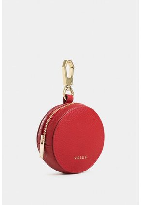 Monedero Baby De Cuero Para Mujer Circular Monedero Baby De Cuero Para Mujer Circular Rojo Vélez