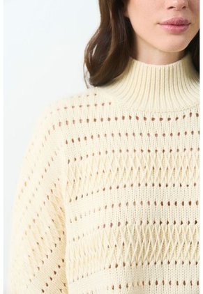 Poncho Tejido Thani Para Mujer Poncho Tejido Thani Para Mujer Crema L VÉLEZ