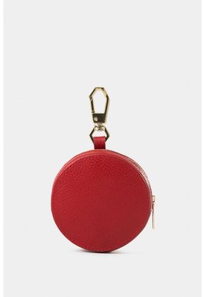 Monedero Baby De Cuero Para Mujer Circular Monedero Baby De Cuero Para Mujer Circular Rojo Vélez