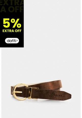 Cinturón Doble Faz Zenón De Cuero Para Mujer Hebilla Circular Cinturón Doble Faz Zenón De Cuero Para Mujer Hebilla Circular Bronce S VÉLEZ Vélez