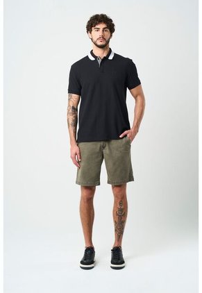 Polo Manga Corta En Algodón Para Hombre Oroa Polo Manga Corta En Algodón Para Hombre Oroa Negro XL VÉLEZ