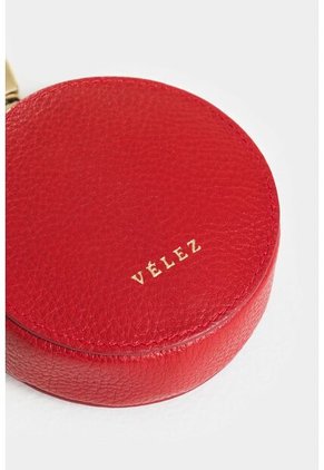 Monedero Baby De Cuero Para Mujer Circular Monedero Baby De Cuero Para Mujer Circular Rojo Vélez